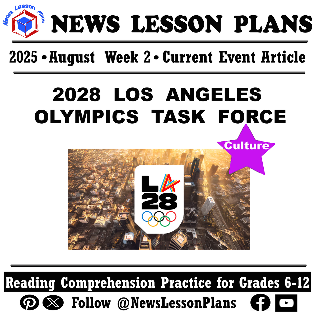 Printable Current Event Activity - 2028 Los Angeles Olympics Task Force ...